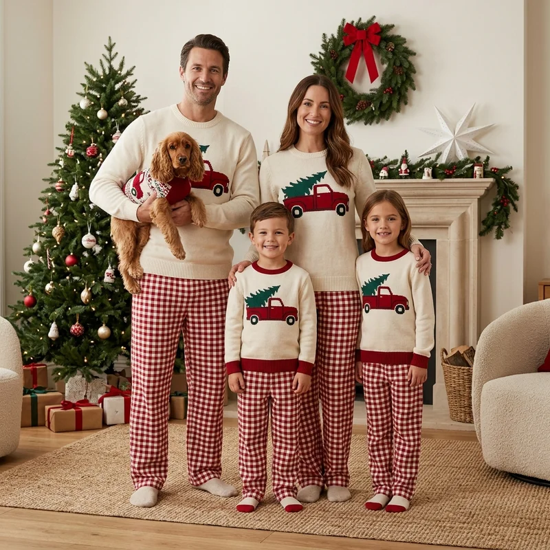 Matching family Christmas pajamas