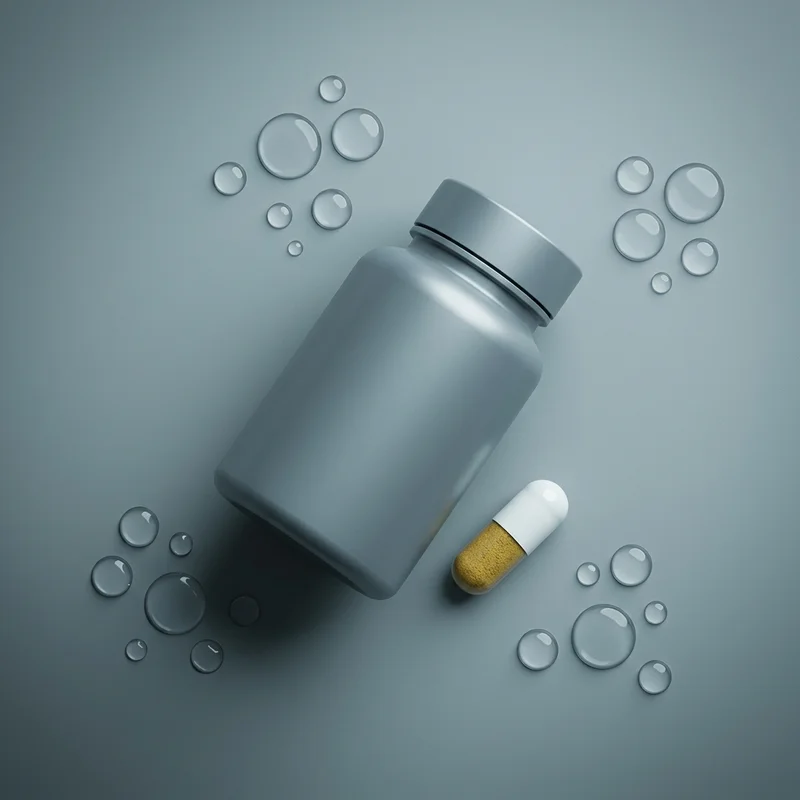 Clean wellness bottle with water