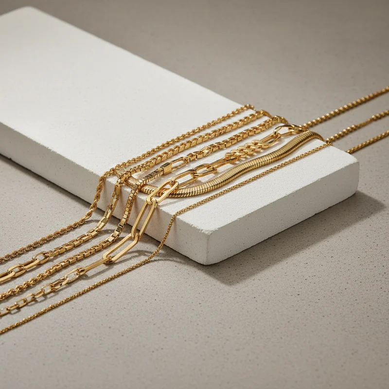 Elegant gold chain collection