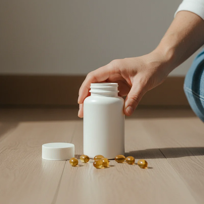 Wellness capsules on white