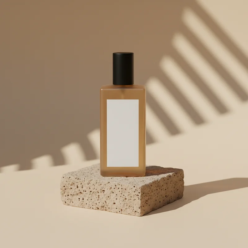 Minimalist perfume display
