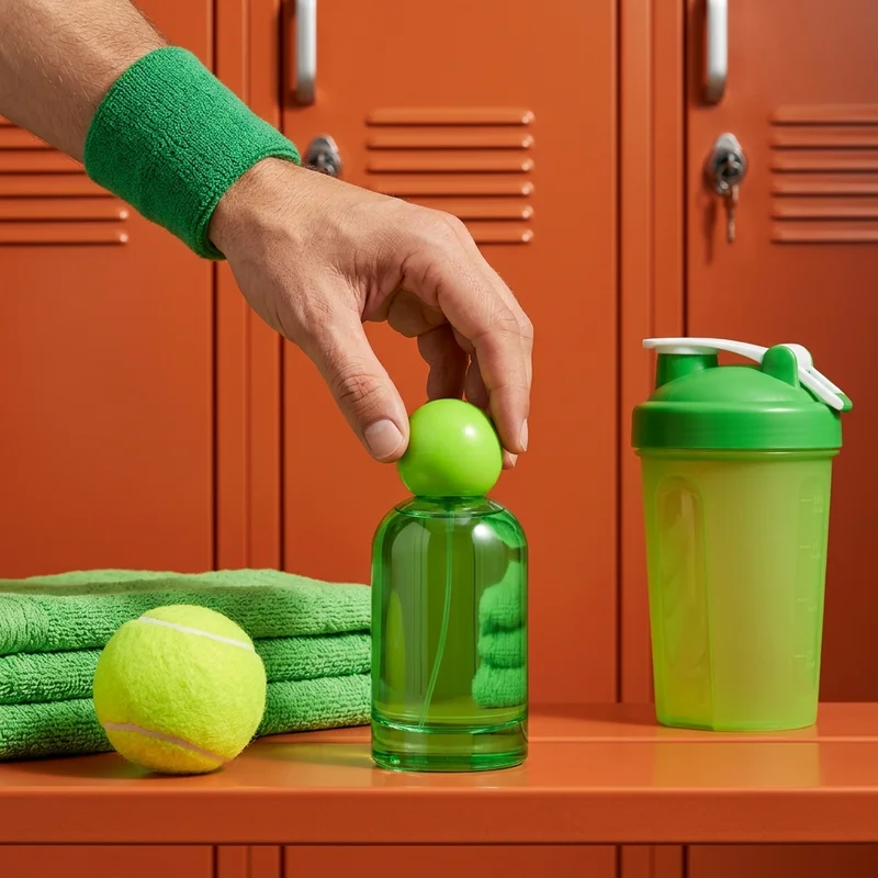 Sporty locker room product setup
