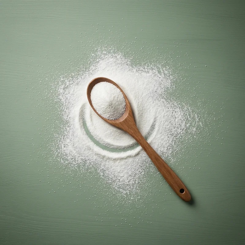 Natural powder on teal surface