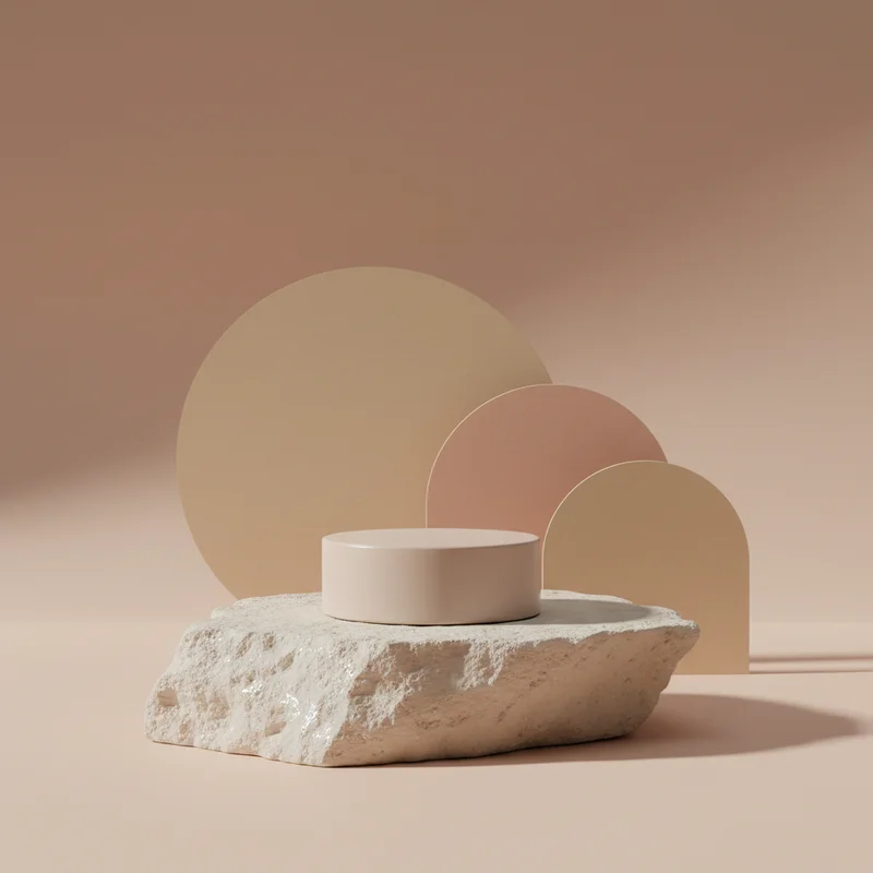 Earthy Product Display Pedestals