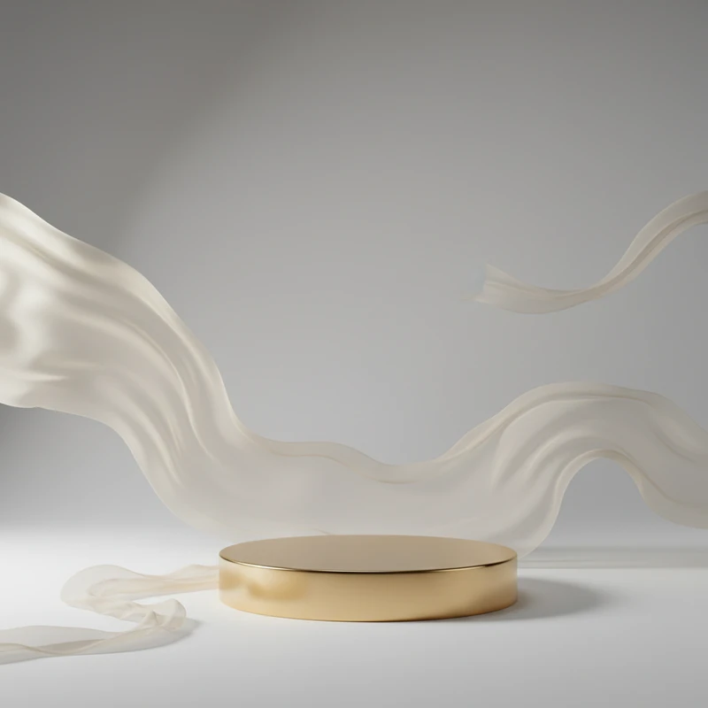 Ethereal gold product display | Product Photography Background Scene | Lume
