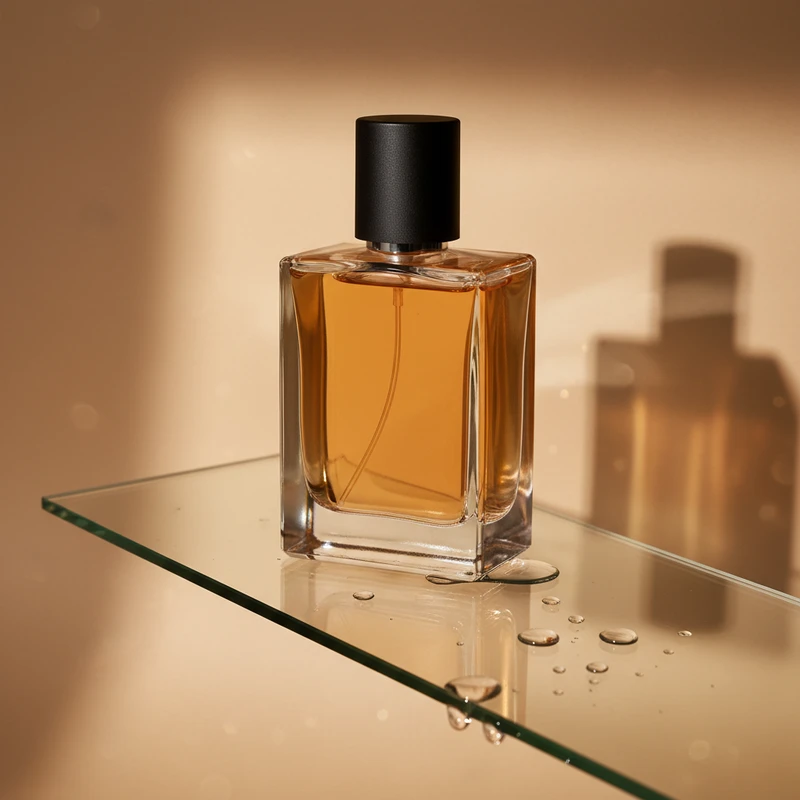 Golden elixir dropper bottle | Product Photography Background Scene | Lume