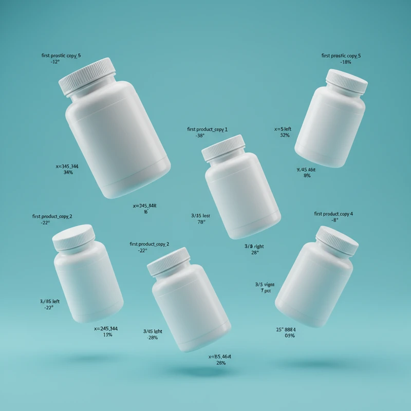 Dynamic Supplement Bottles | Product Photography Background Scene | Lume